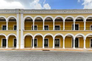 The Palace Museum in Campeche, Mexico. It is a large museum at the plaza that has exhibits about the city's logwood industry and salt trading. photo