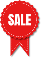 red and white sale labels png