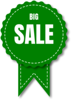 green and white big sale labels png
