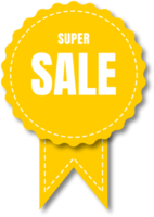 yellow and white super sale labels png