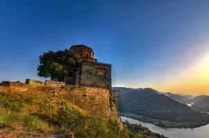 Cross Monastery located on the hill near the town Mtskheta, Georgia. photo