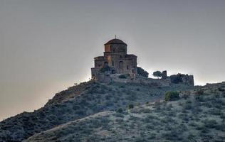 Cross Monastery located on the hill near the town Mtskheta, Georgia. photo