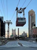 Roosevelt Island Tram and the Queensboro Bridge viewed from Manhattan, New York City. photo