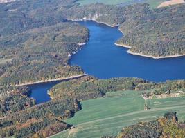 Vranov water dam, river Dyje region, South Moravia, Czech republic photo