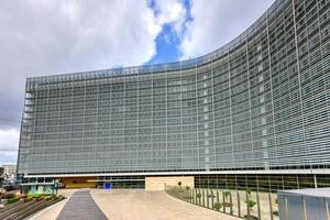 The Berlaymont is an office building in Brussels, Belgium, that houses the headquarters of the European Commission, which is the executive of the European Union, 2022 photo