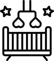 line icon for nursery vector