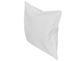 modello bianca piazza cuscino. 3d rendere png