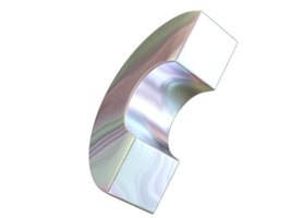 forme 3d, figure géométrique arc-en-ciel. rendu 3D. png