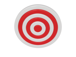 Red and white target. 3d render. png