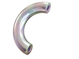 forme 3d, figure géométrique arc-en-ciel. rendu 3D. png