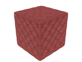 Ottoman and pouf . 3d render png