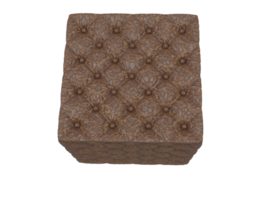 Ottoman and pouf . 3d render png
