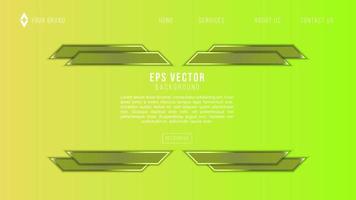 Green yellow abstract background. geometric shapes composition web page. Vector illustration