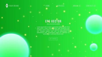 diseño vectorial verde claro con diseño de página web de estrellas cósmicas. diseño decorativo borroso en estilo simple con estrellas de galaxias. patrón para sitios web de astronomía. vector