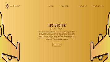 Editable vector website template with a jet isolated design