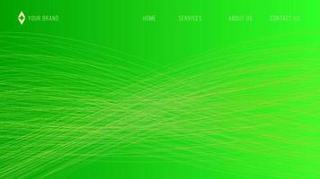 Abstract Green Fluid Banner Template for Website Page. Modern background design. gradient color. Dynamic Waves. Liquid shapes composition. Fit for web banners vector