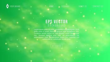 diseño vectorial verde claro con diseño de página web de estrellas cósmicas. diseño decorativo borroso en estilo simple con estrellas de galaxias. patrón para sitios web de astronomía. vector