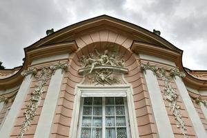 el amalienburg es un pabellón de caza elaborado en los terrenos del parque del palacio de nymphenburg, munich foto