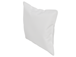 Mockup white square pillow. 3d render png