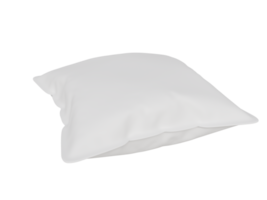 modello bianca piazza cuscino. 3d rendere png