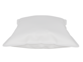 Mockup white square pillow. 3d render png