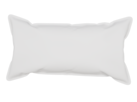modello bianca rettangolare cuscino. 3d rendere png