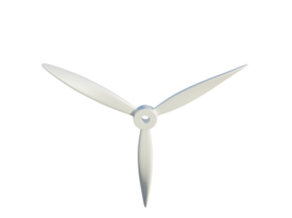 realistischer moderner Propeller. 3D-Rendering. png