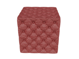 Ottoman and pouf . 3d render png