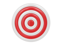 Red and white target. 3d render. png