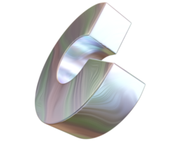 3d forma, arcobaleno geometrico figura. 3d rendere. png