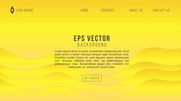 Abstract Background minimalism with yellow papercut layer vector