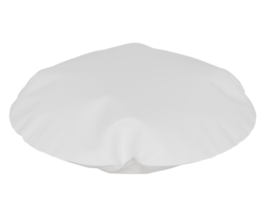 Mockup white round pillow. 3d render png