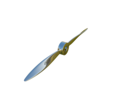 Realistic modern propeller. 3d render. png