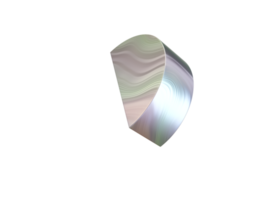 3d shape, Rainbow geometric figure. 3d render. png