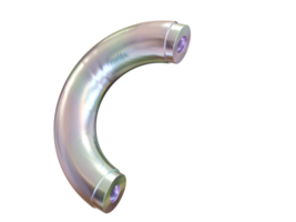3d forma, arcobaleno geometrico figura. 3d rendere. png