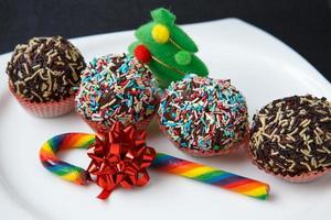 Seasonal festive christmas mini dessert photo