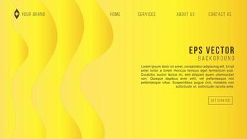 Abstract Background minimalism with yellow papercut layer vector