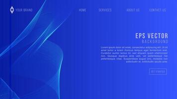 Background abstract blue Vector Illustration website page EPS10