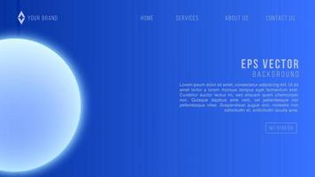 Background abstract blue Vector Illustration website page EPS10