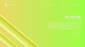 Green yellow abstract background. geometric shapes composition web page. Vector illustration