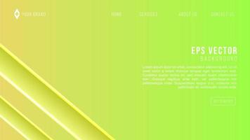 Green yellow abstract background. geometric shapes composition web page. Vector illustration