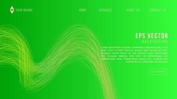 Abstract Green Fluid Banner Template for Website Page. Modern background design. gradient color. Dynamic Waves. Liquid shapes composition. Fit for web banners vector