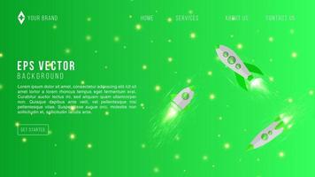 diseño vectorial verde claro con diseño de página web de estrellas cósmicas. diseño decorativo borroso en estilo simple con estrellas de galaxias. patrón para sitios web de astronomía. vector