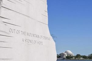 WASHINGTON, DC - APRIL 7, 2012 -  Memorial to Dr. Martin Luther King on April 7, 2012. The memorial is America's 395th national park. photo