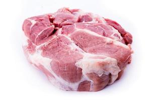 Fresh raw meat isolated on white background photo
