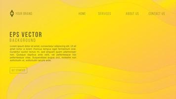 Abstract Background minimalism with yellow papercut layer vector