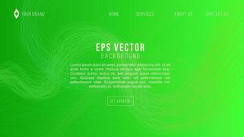 Abstract Green Fluid Banner Template for Website Page. Modern background design. gradient color. Dynamic Waves. Liquid shapes composition. Fit for web banners vector