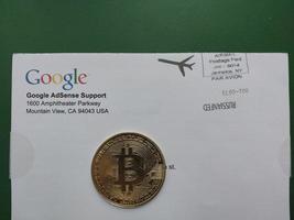 Envelope with a message from Google photo