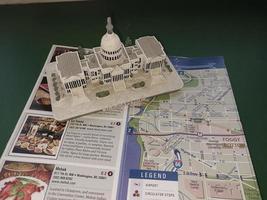 KIEV, UKRAINE - DECEMBER 19, 2022 USA maps and souvenirs photo