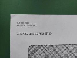Envelope with a message from Google photo